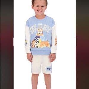 Bluey Kids Matching Set - Blue and White